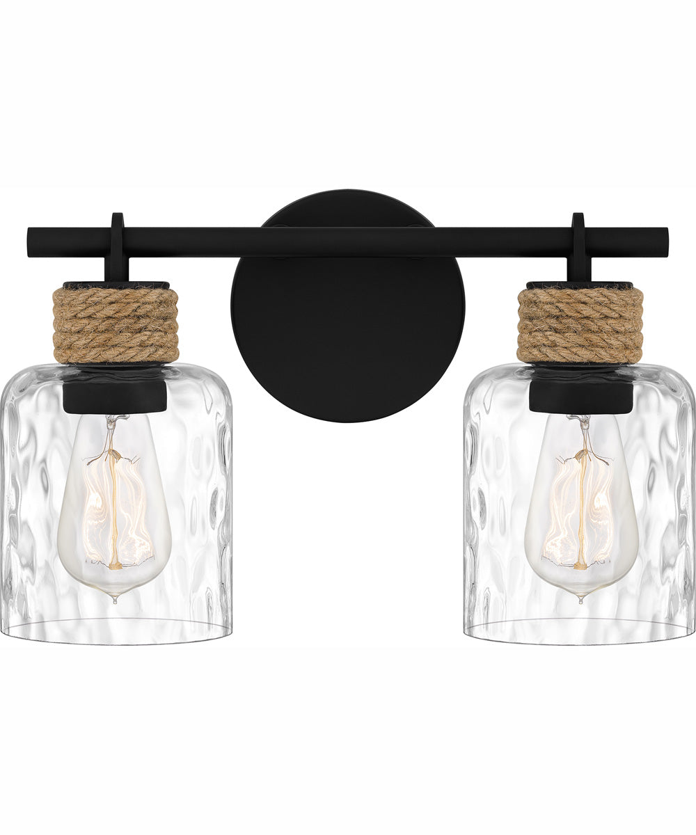 Baltic Medium 2-light Bath Light Matte Black