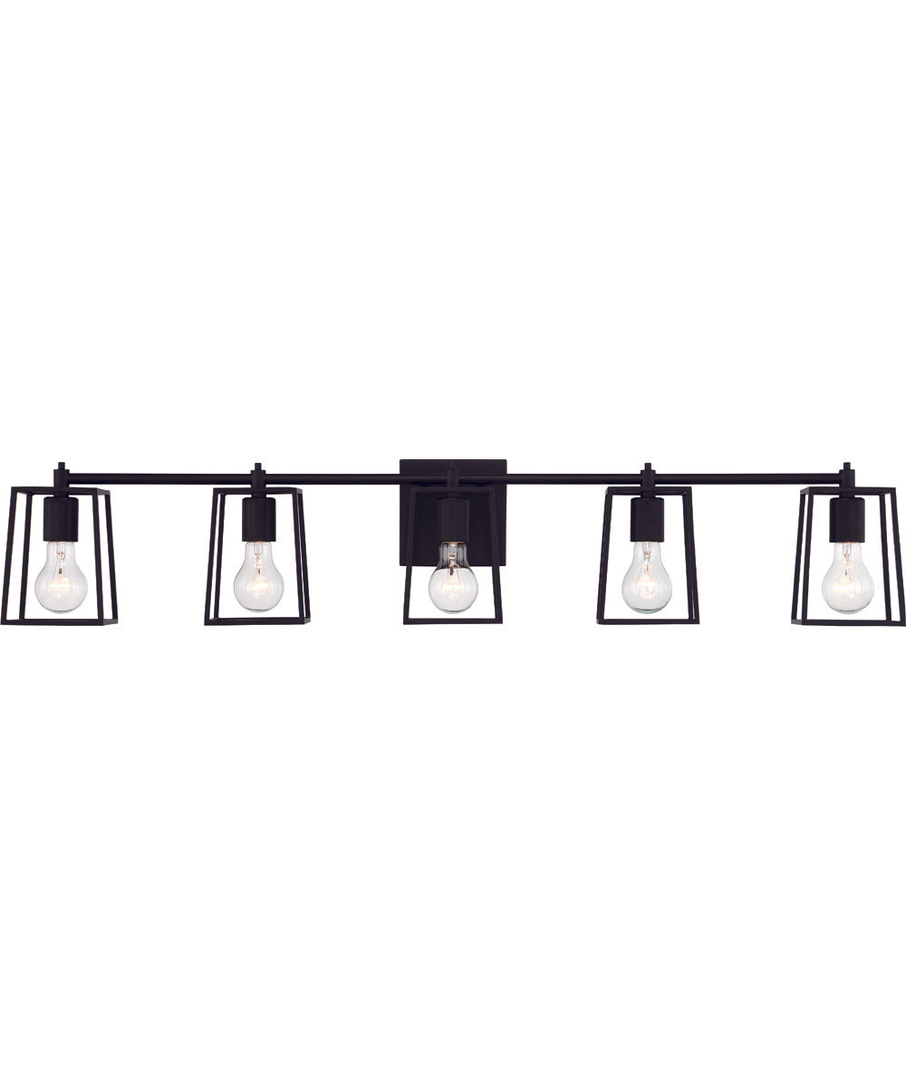 Dunn 5-Light Vanity Flat Black