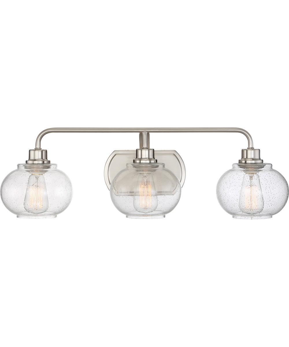 Trilogy Large 3-light Bath Light Brushed Nickel
