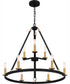 Graylyn 9-light Chandelier Matte Black