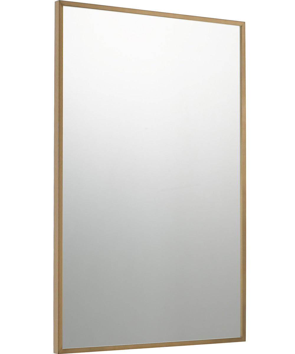 Lockport Large Mirror Antique Brass