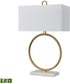 Murphy 30'' High 1-Light Table Lamp - Aged Brass - Includes LED Bulb