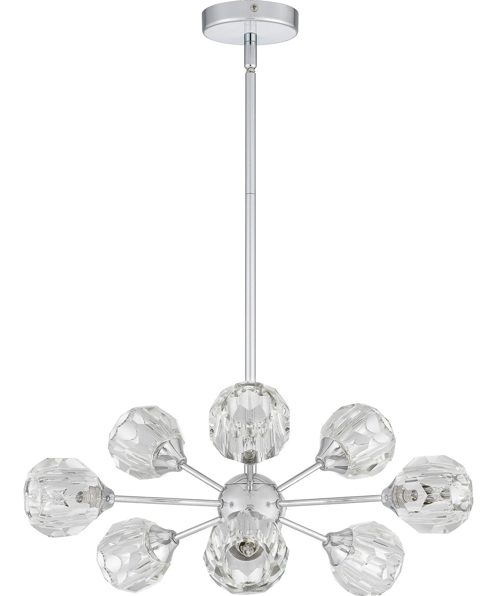 Spellbound 9-light Chandelier Polished Chrome