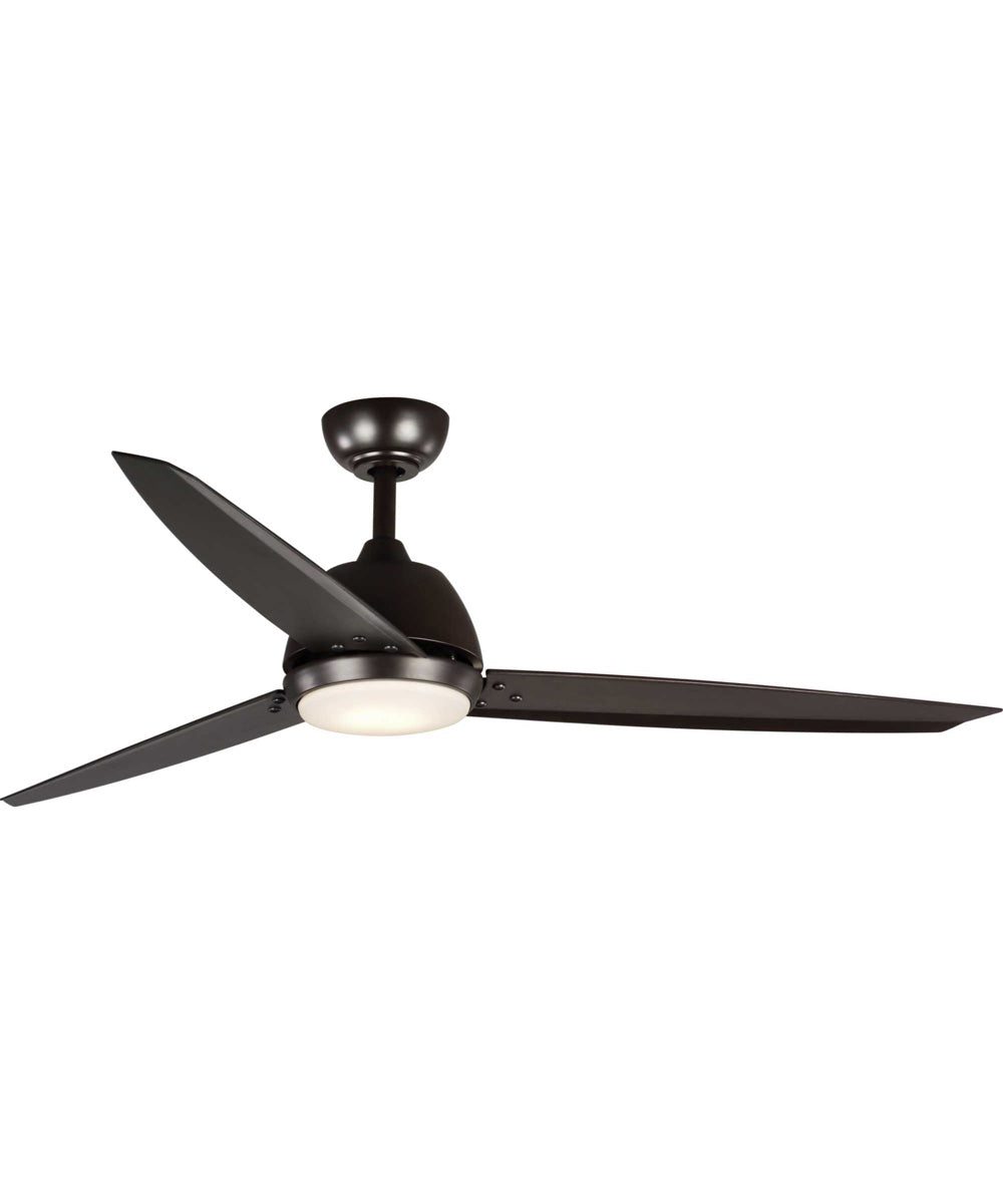 Oriole 60" 3-Blade Ceiling Fan with LED Light Architectural Bronze