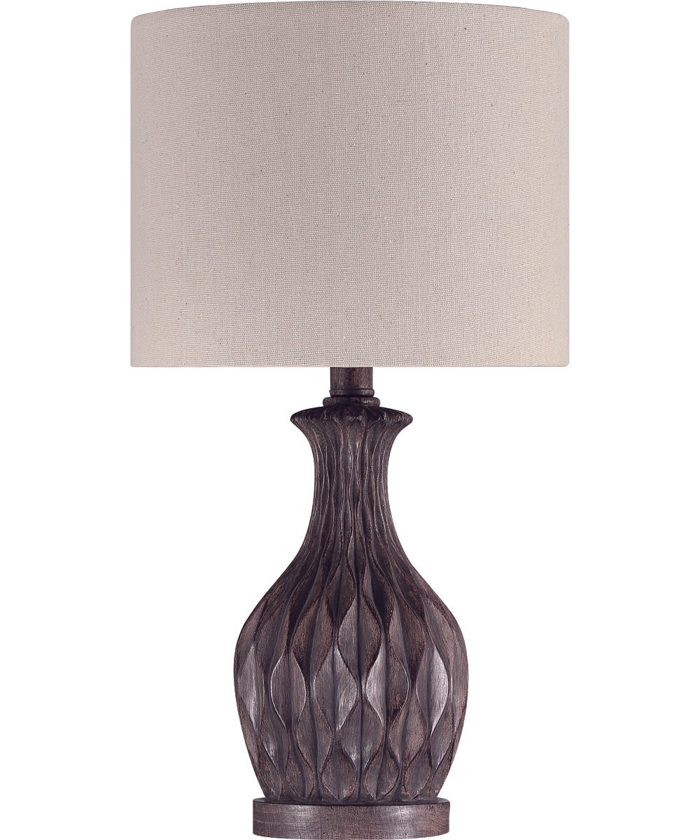 1-Light Table Lamp Painted Brown