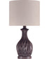 1-Light Table Lamp Painted Brown