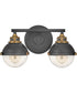 Fletcher 2-Light Two Light Vanity in Black