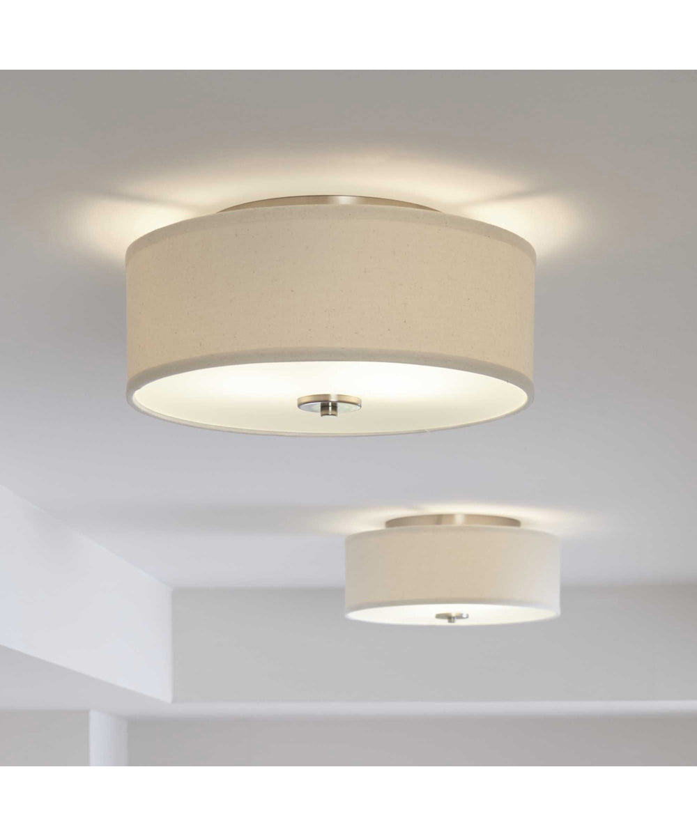 Inspire 2-Light 13" Flush Mount Brushed Nickel