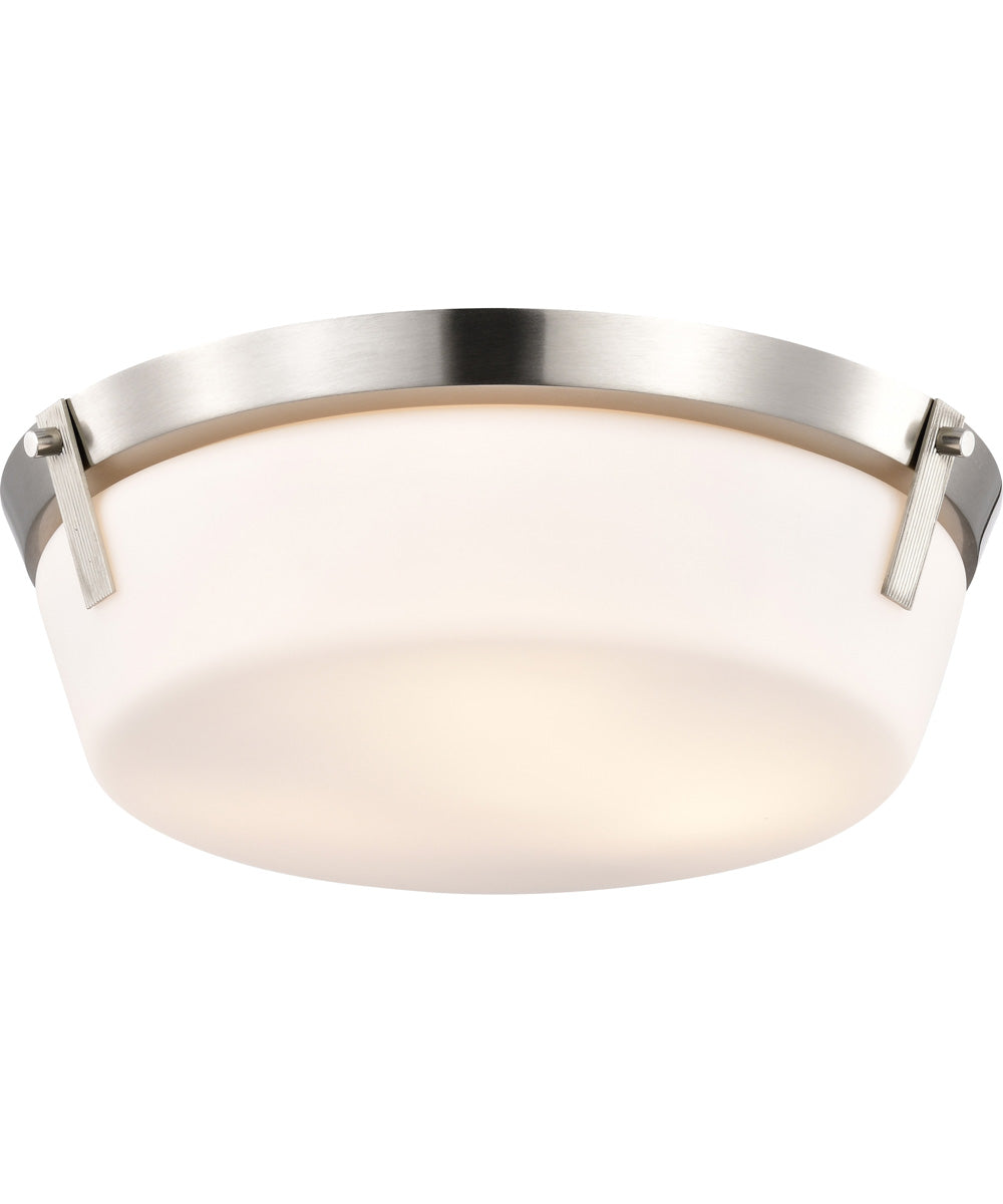 Rowen 3-Light Close-to-Ceiling Brushed Nickel