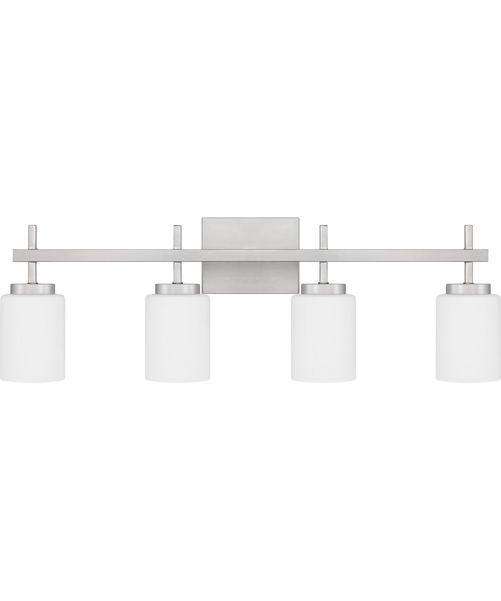 Wilburn Extra Large 4-light Bath Light Brushed Nickel