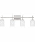 Wilburn Extra Large 4-light Bath Light Brushed Nickel