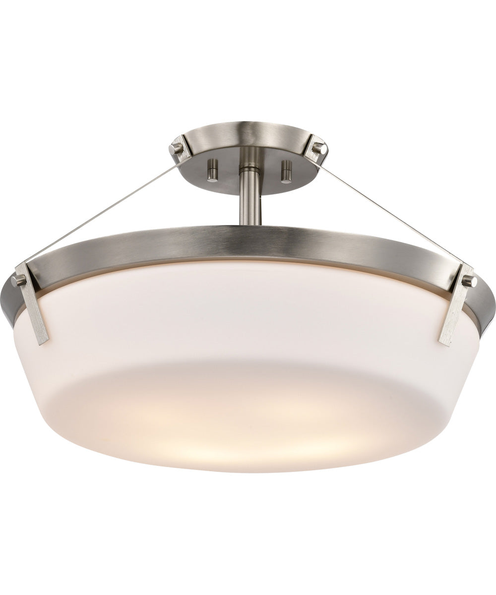 Rowen 4-Light Close-to-Ceiling Brushed Nickel