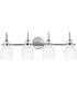 Milk 4-Light Bath Vanity Polished Chrome