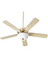 52" Virtue 2-light LED Ceiling Fan Aged Brass