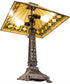27" High Diamond Band Mission Table Lamp