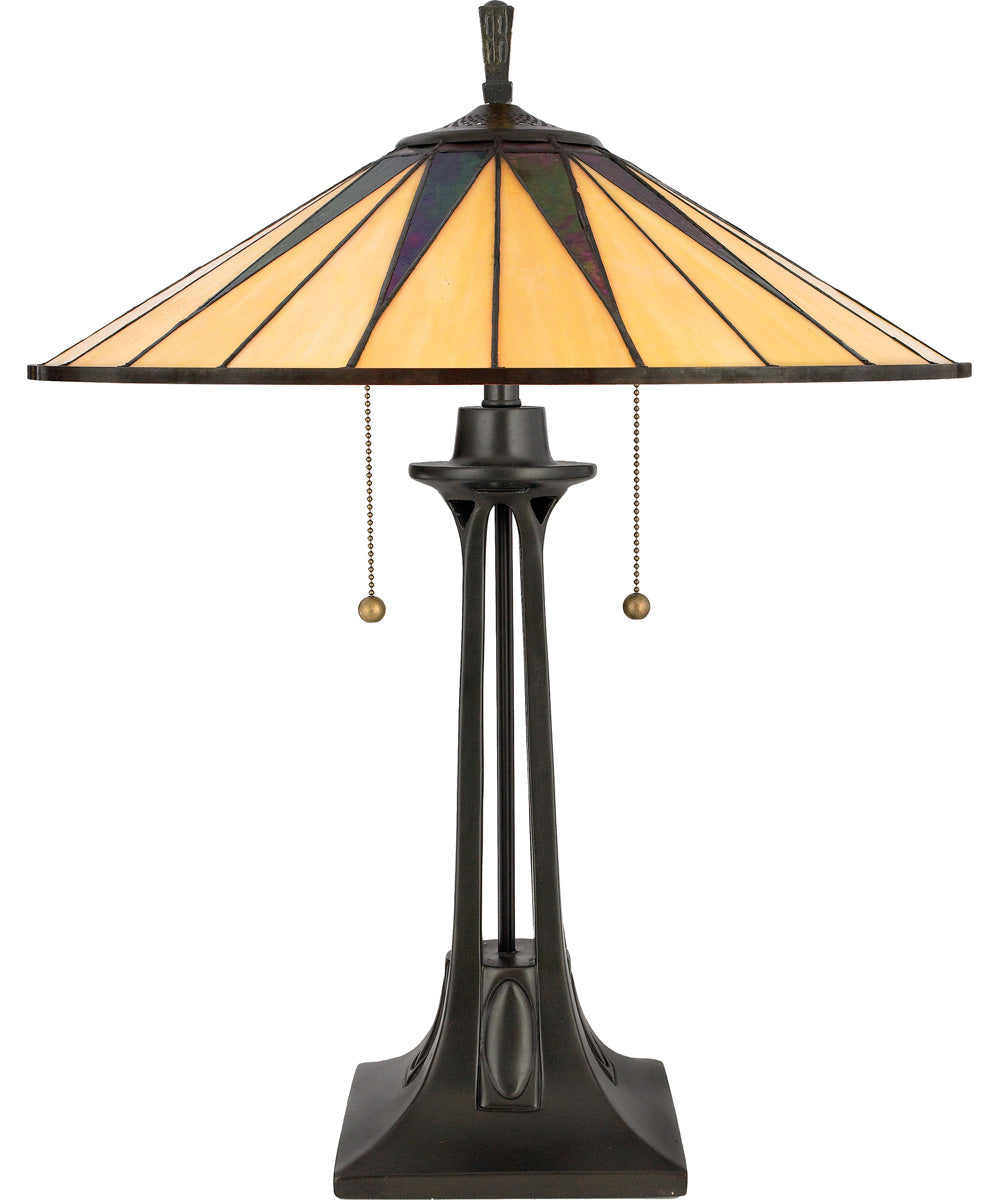 Gotham Small 2-light Table Lamp Vintage Bronze