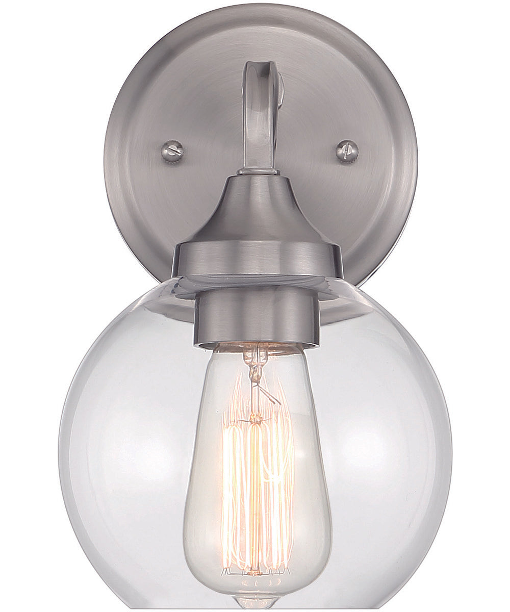 Glenda 1-Light Wall Sconce Brushed Polished Nickel