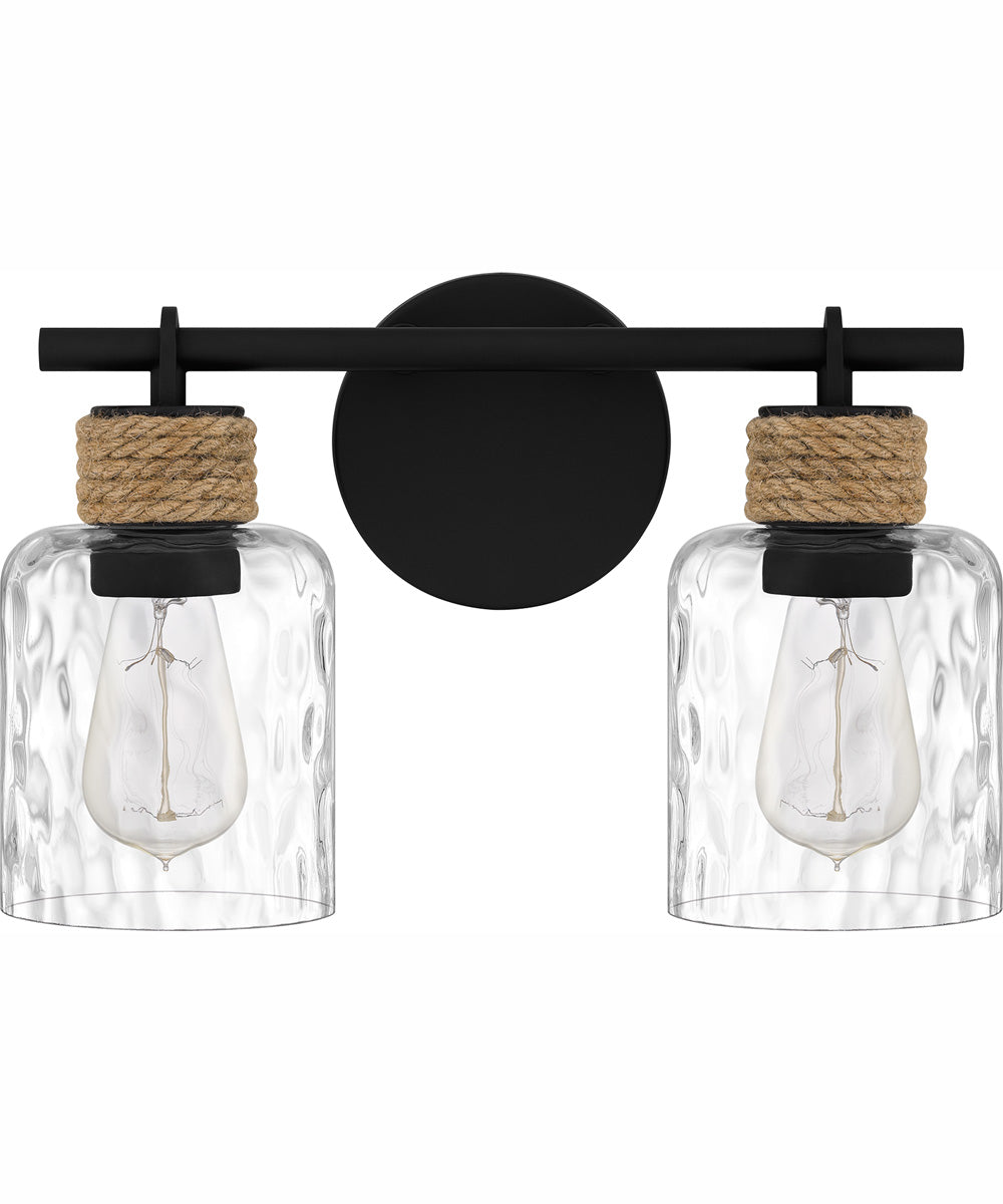 Baltic Medium 2-light Bath Light Matte Black