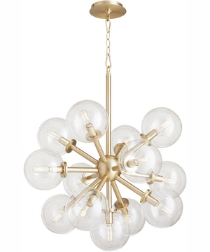 Rovi 13-light Pendant Aged Brass