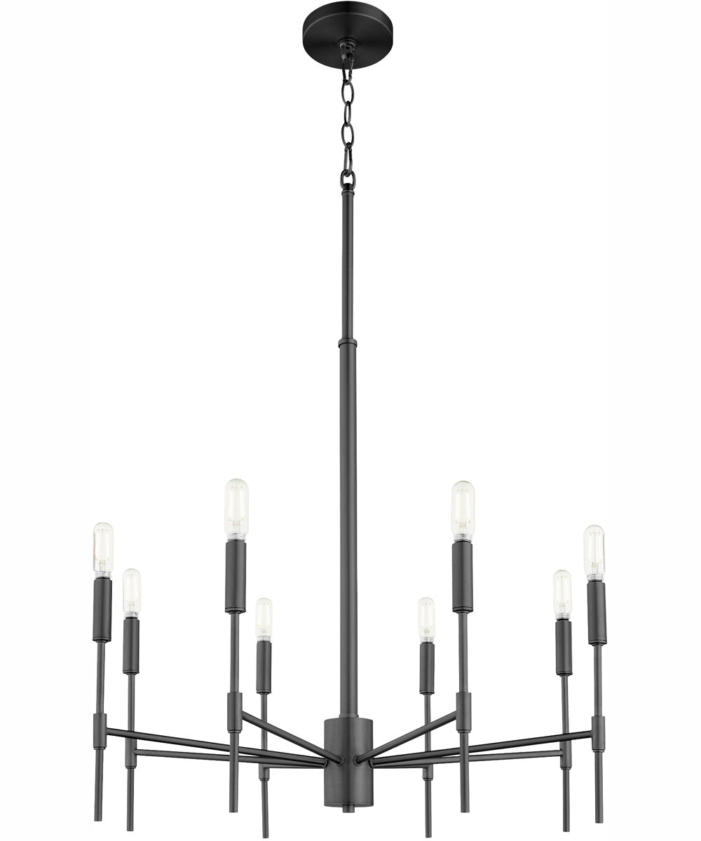 Hamilton 8-light Chandelier Matte Black