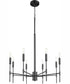 Hamilton 8-light Chandelier Matte Black