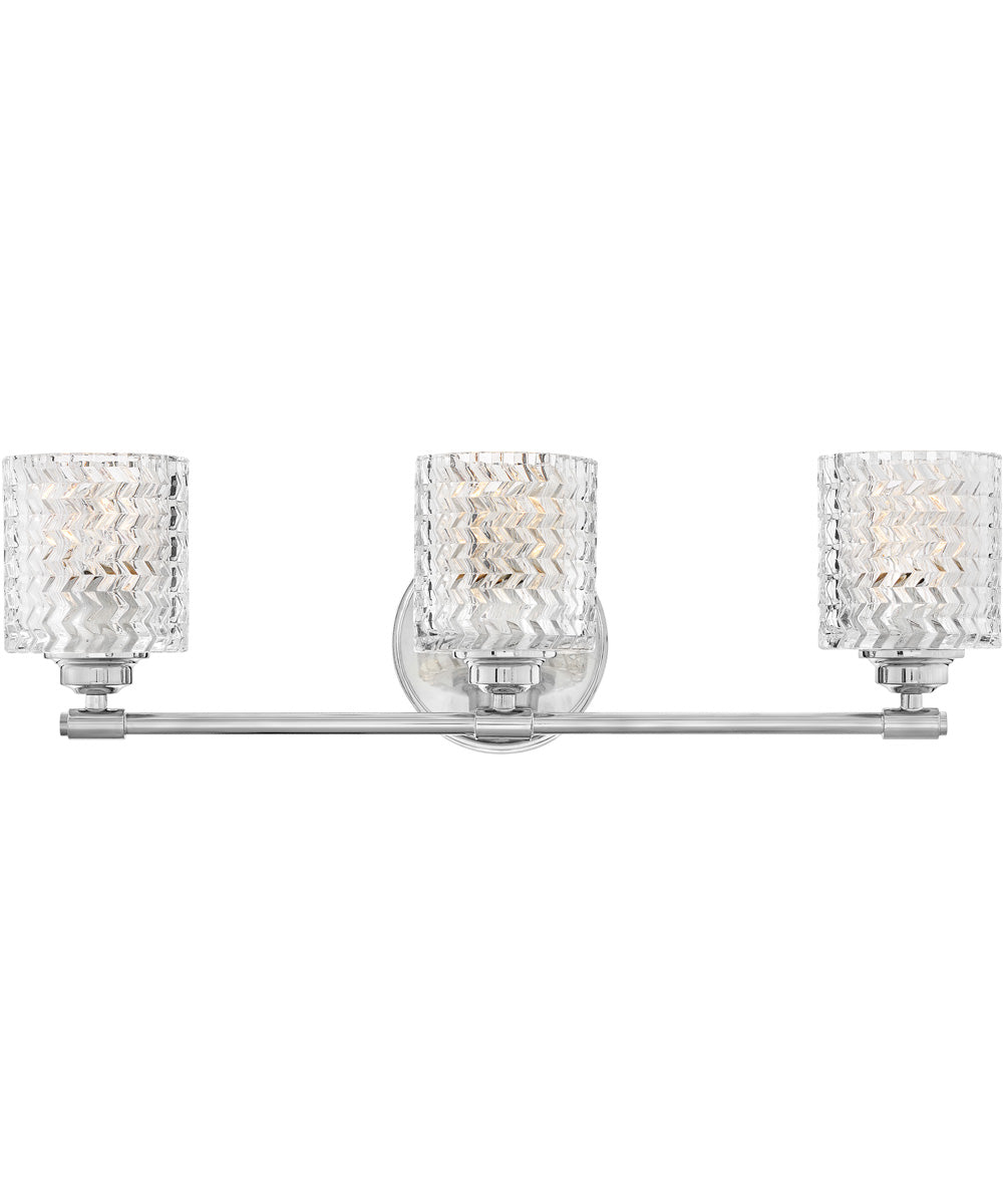 Elle 3-Light Vanity in Chrome