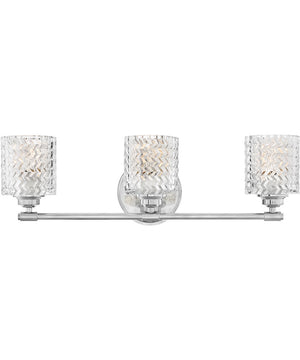 Elle 3-Light Vanity in Chrome