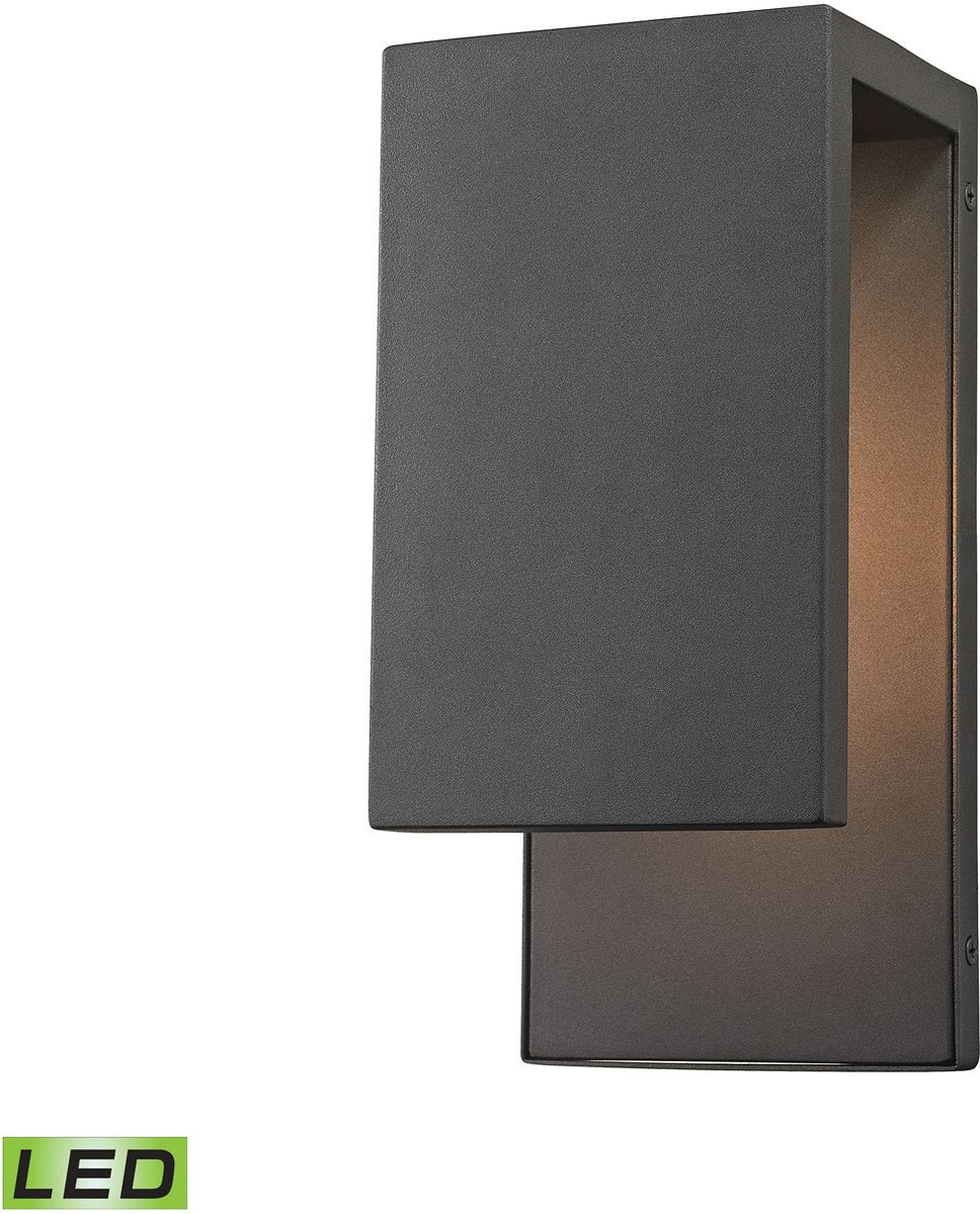 11"H Pierre LED Outdoor Wall Sconce Textured Matte Black
