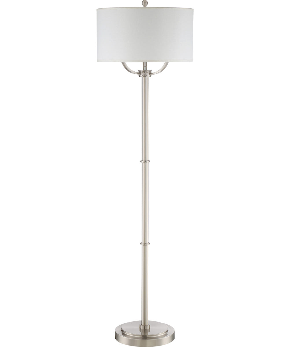 Broadway Medium 3-light Floor Lamp Brushed Nickel
