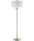 Broadway Medium 3-light Floor Lamp Brushed Nickel