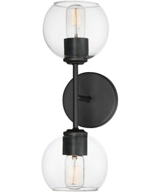 Knox 2-Light Wall Sconce Black