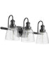 3-light Bath Vanity Light Matte Black