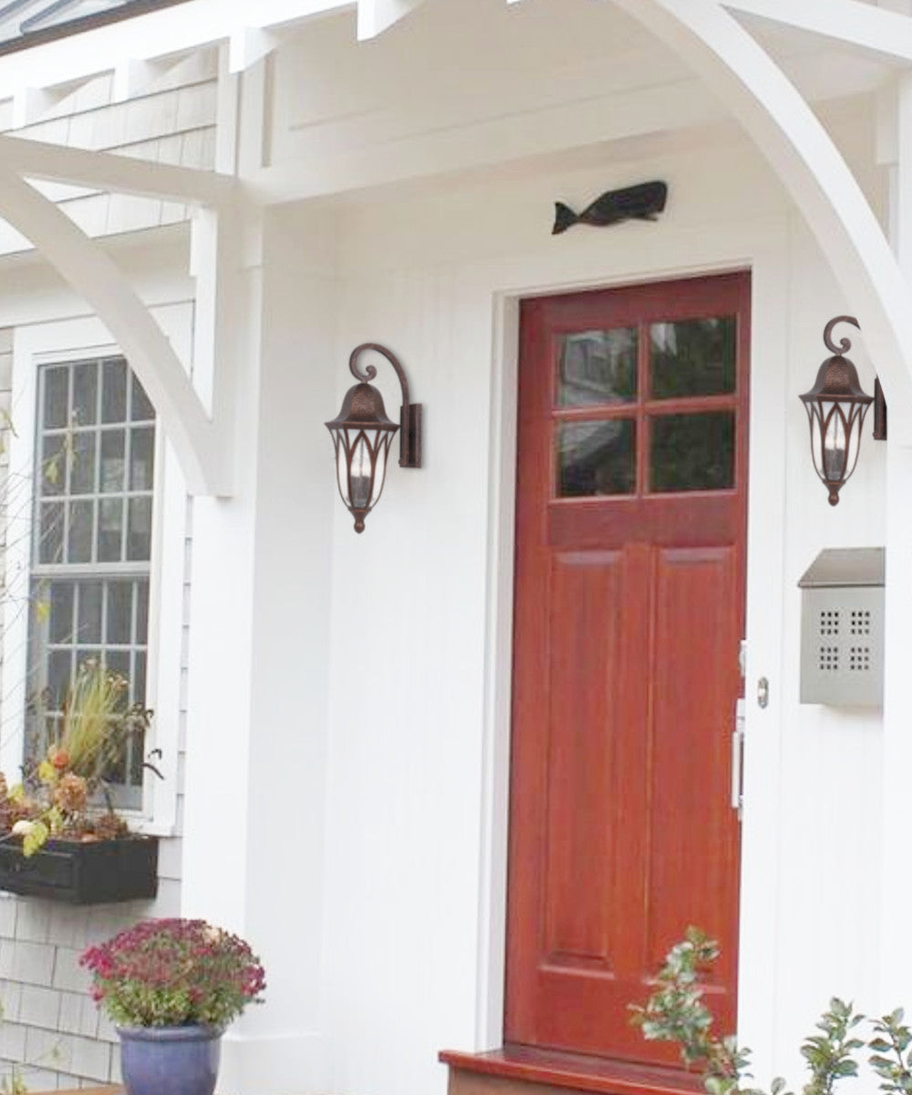 18"H Berkshire 1-Light Outdoor Wall Sconce Burnished Antique Copper