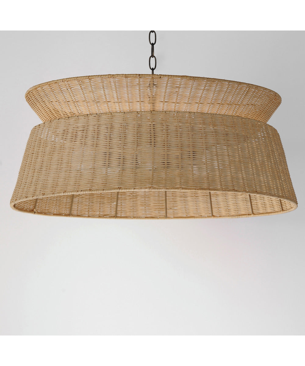 Tulum 6-Light Chandelier Dark Bronze