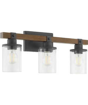 Alpine 3-light Bath Vanity Light Textured Black Walnut