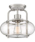 Trilogy Small 1-light Semi Flush Mount Brushed Nickel