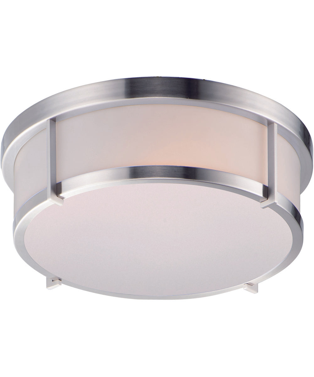 Rogue 13 inch LED Flush Mount Satin Nickel