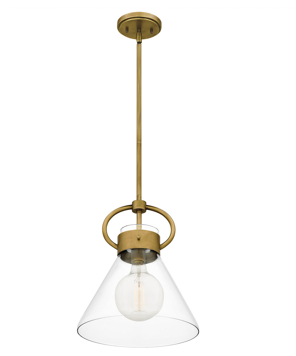 Webster Small 1-light Mini Pendant Weathered Brass