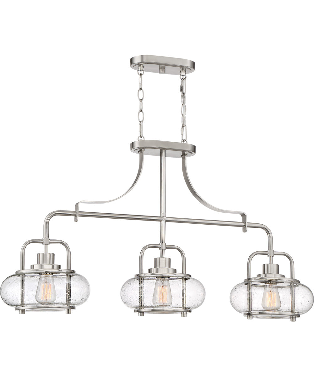 Trilogy 3-light Island Light Brushed Nickel