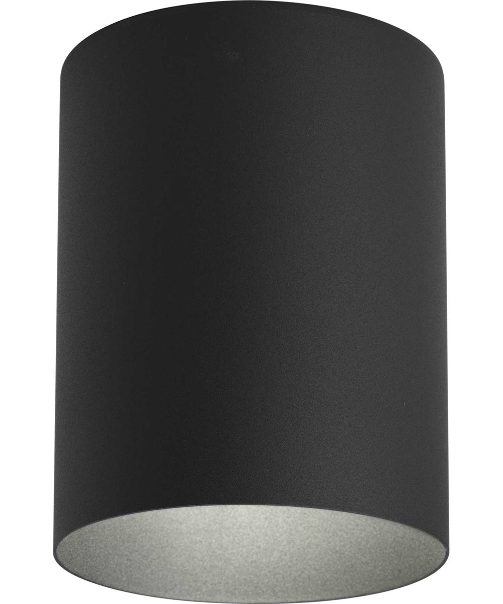 5" LED Outdoor Flush Mount Cylinder Black