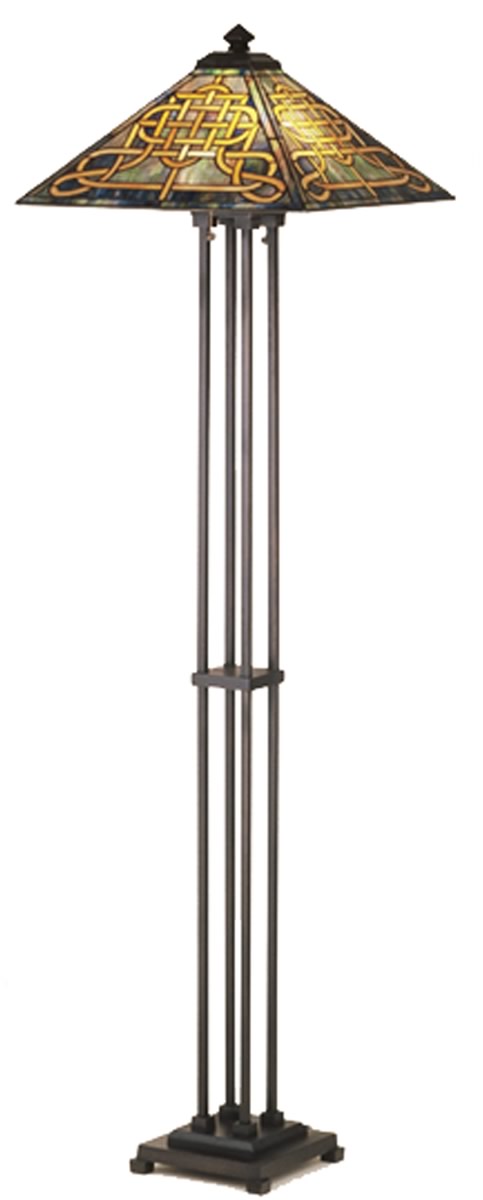 63"H Knotwork Mission Floor Lamp