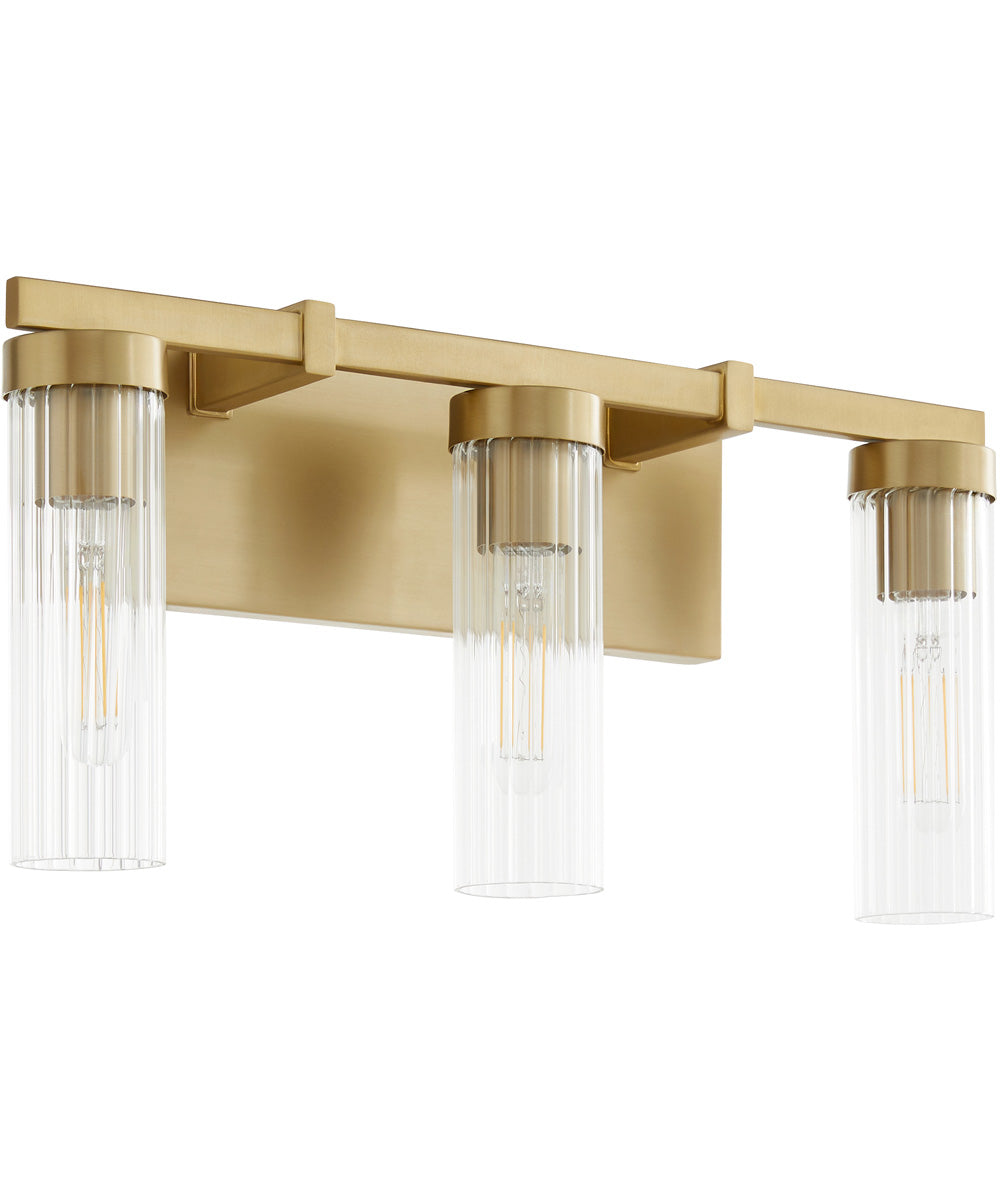 Kilbey 3-light Bath Vanity Light Aged Brass