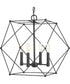 Spatial 4-Light Global Pendant Light Matte Black
