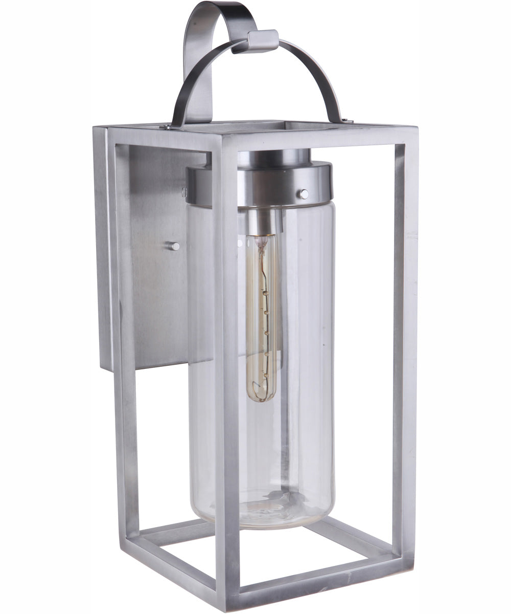 Neo 1-Light Outdoor Wall Lantern Satin Aluminum