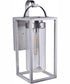 Neo 1-Light Outdoor Wall Lantern Satin Aluminum