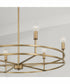 Fuller 6-Light Chandelier Aged Brass