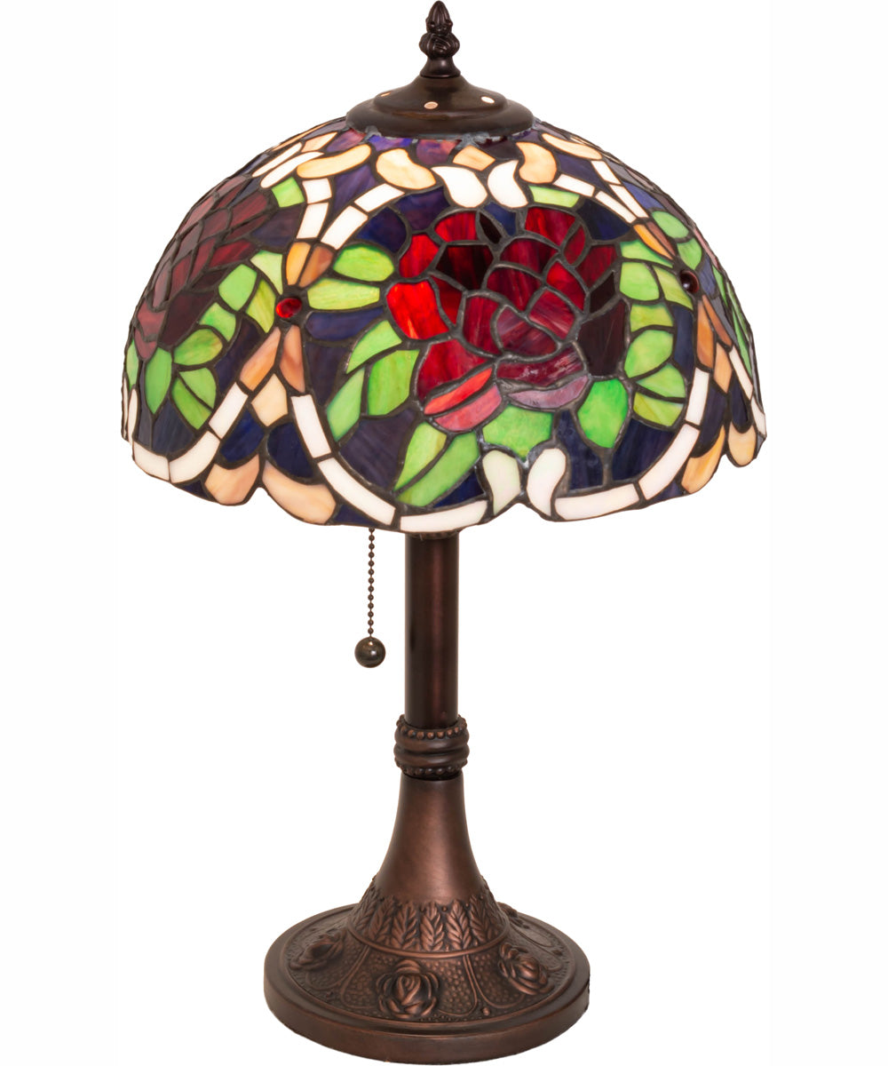 17" High Renaissance Rose Accent Lamp