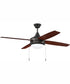52" Phaze 4 Blade 2-Light Ceiling Fan Espresso