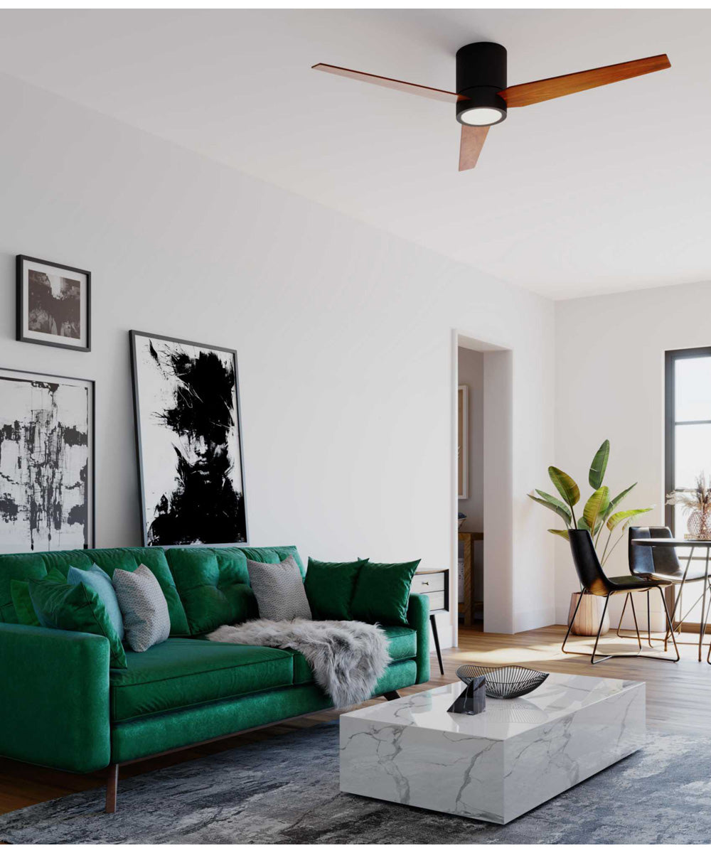 Braden 56" 3-Blade Indoor Hugger Ceiling Fan Architectural Bronze