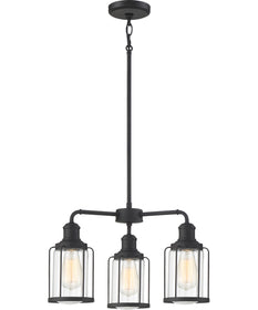 Ludlow 3-light Chandelier Earth Black